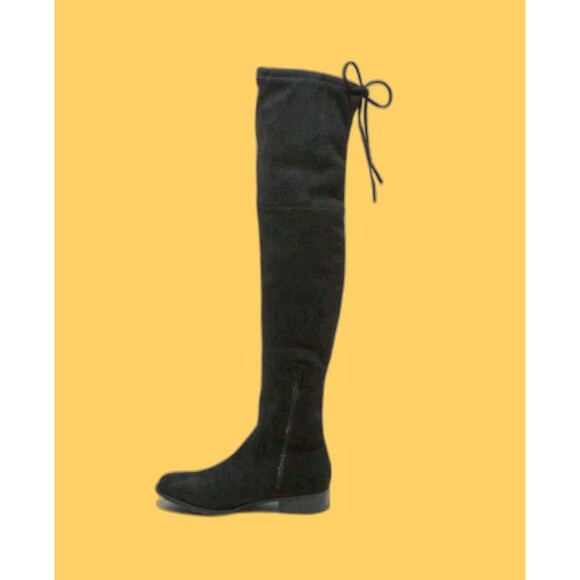 A New Day Black/Sidney Microsuede Over the Knee Comfort Boots Size 8 - Picture 1 of 8